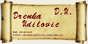 Drenka Udilović vizit kartica